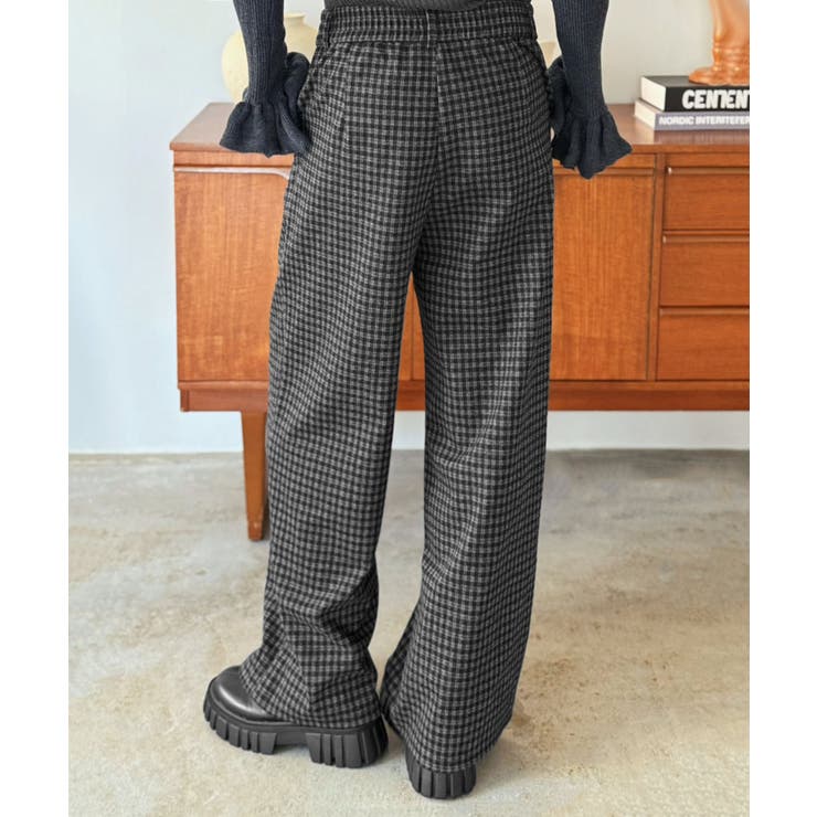 ウールタッチオーバーチェックワイドパンツ | Jewelobe | 詳細画像13 