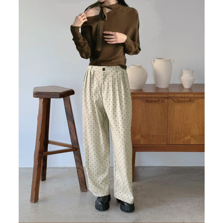 ストライプ×フロッキーハートワイドパンツ | Jewelobe | 詳細画像7 