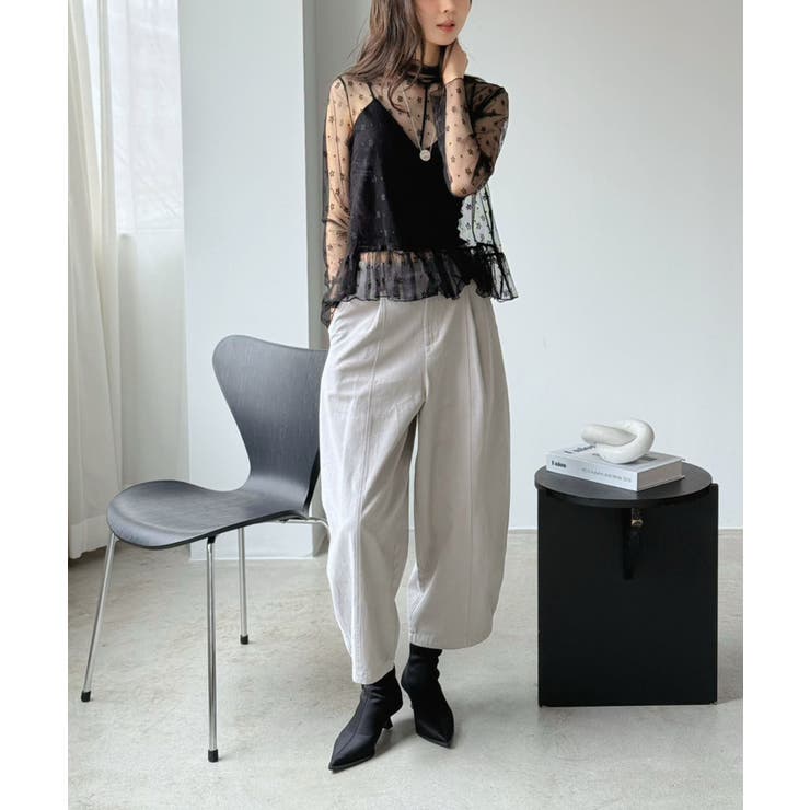 カーブシルエットクロップドパンツ | Jewelobe | 詳細画像11 