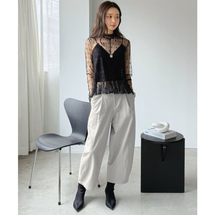 カーブシルエットクロップドパンツ | Jewelobe | 詳細画像12 