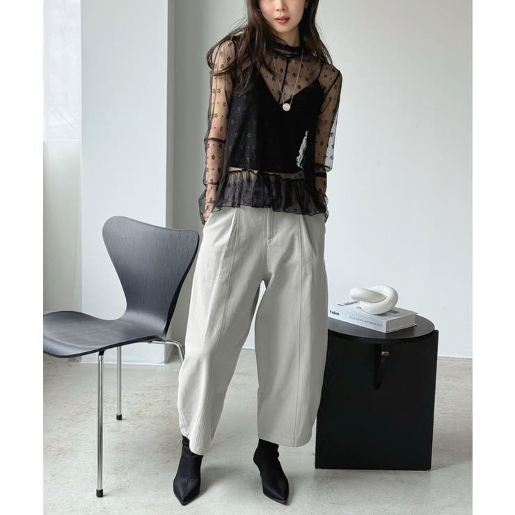 カーブシルエットクロップドパンツ | Jewelobe | 詳細画像13 