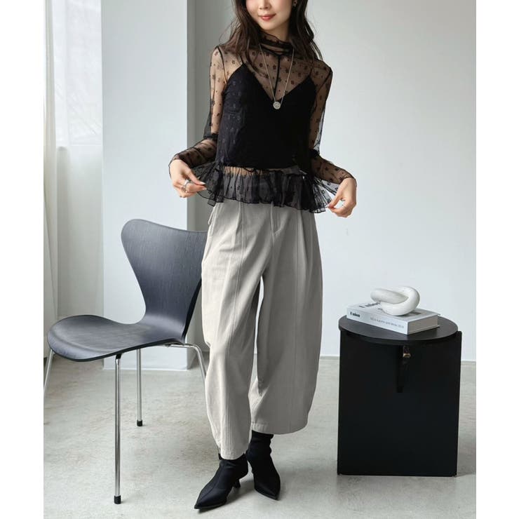 カーブシルエットクロップドパンツ | Jewelobe | 詳細画像14 