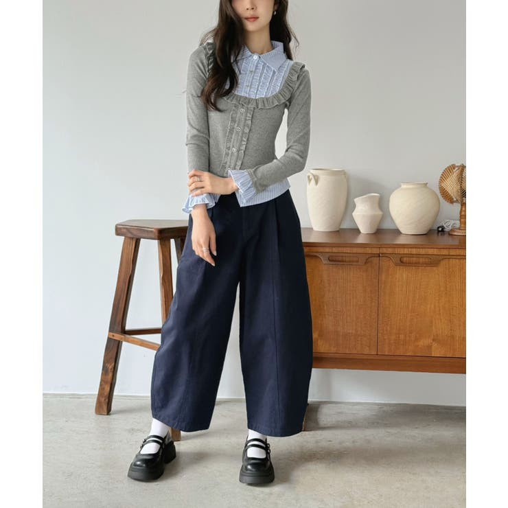 カーブシルエットクロップドパンツ | Jewelobe | 詳細画像37 