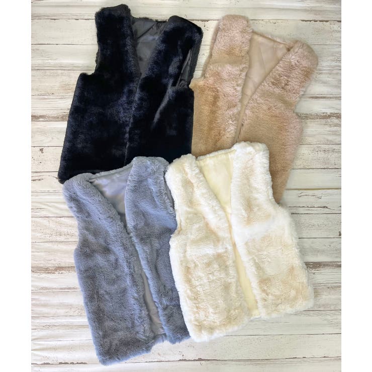 フェイクファーベスト | Jewelobe | 詳細画像12 