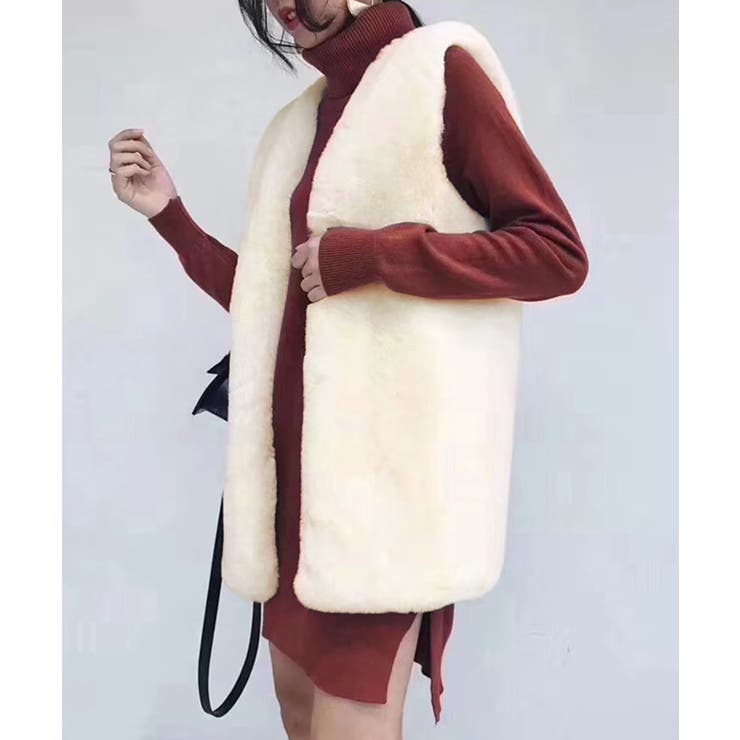 フェイクファーベスト | Jewelobe | 詳細画像5 