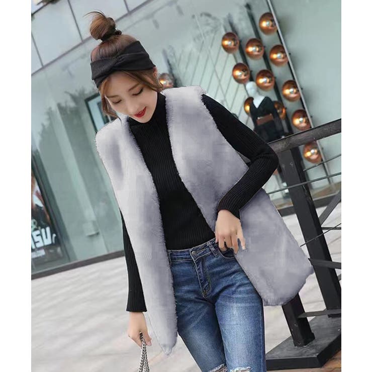 フェイクファーベスト | Jewelobe | 詳細画像7 