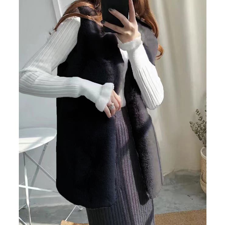 フェイクファーベスト | Jewelobe | 詳細画像8 