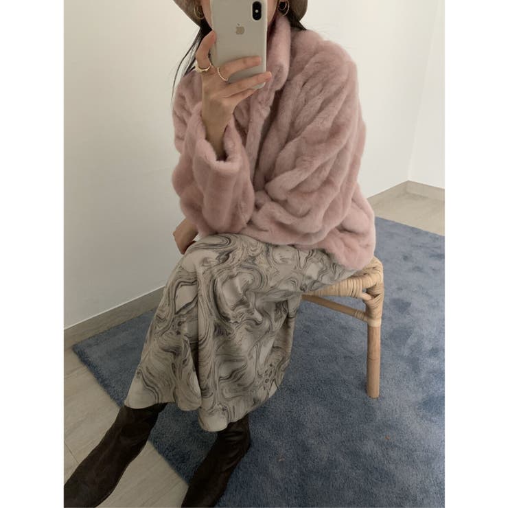 ワイドリブフェイクファーショートブルゾン | Jewelobe | 詳細画像13 