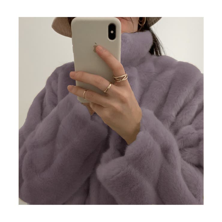 ワイドリブフェイクファーショートブルゾン | Jewelobe | 詳細画像15 