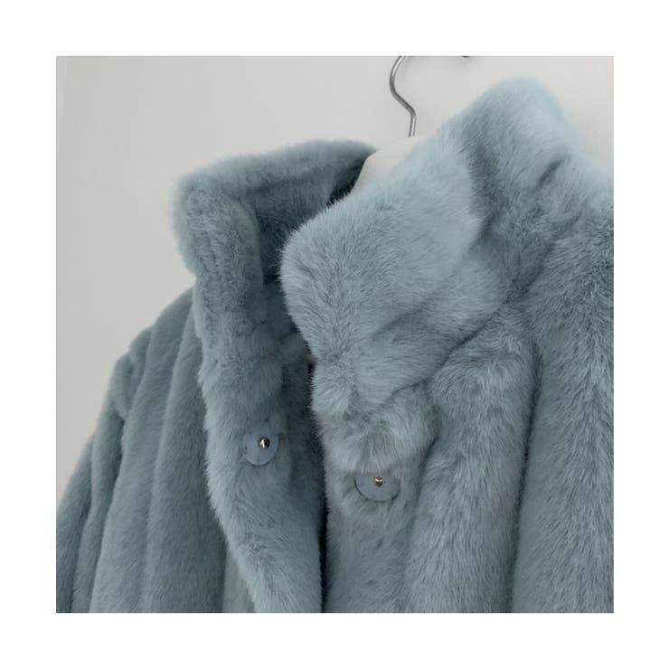 ワイドリブフェイクファーショートブルゾン | Jewelobe | 詳細画像18 