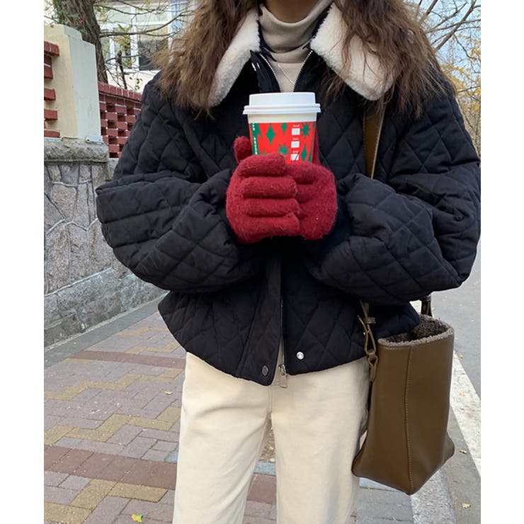 2wayボアカラー中綿キルティングブルゾン | Jewelobe | 詳細画像10 