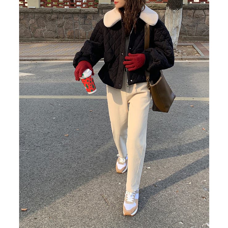 2wayボアカラー中綿キルティングブルゾン | Jewelobe | 詳細画像11 