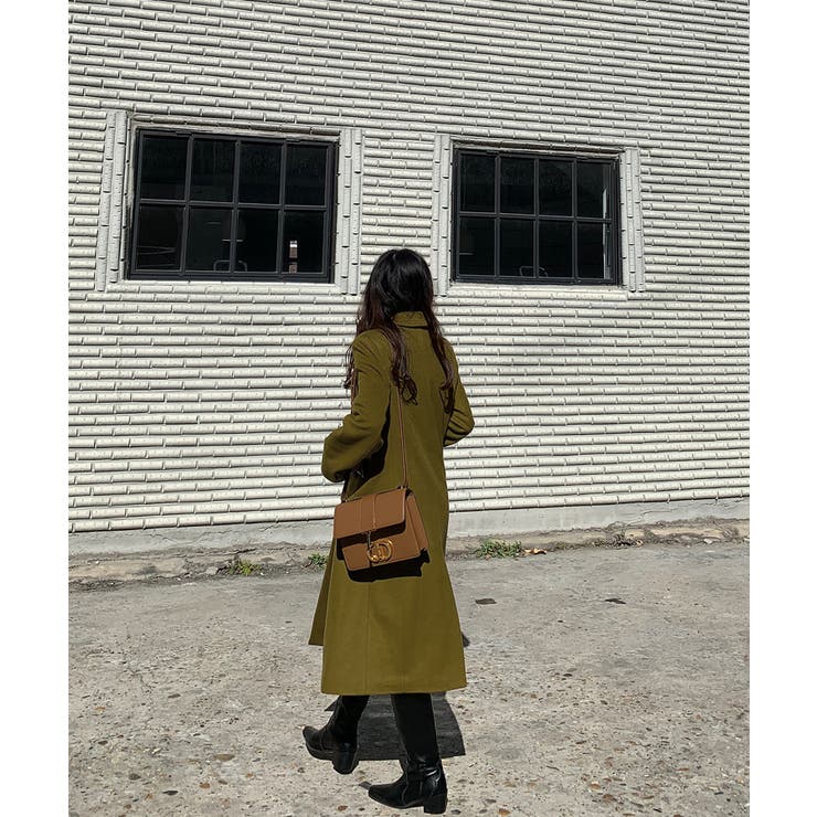 ピークドラペルアシンメトリーコート | Jewelobe | 詳細画像15 