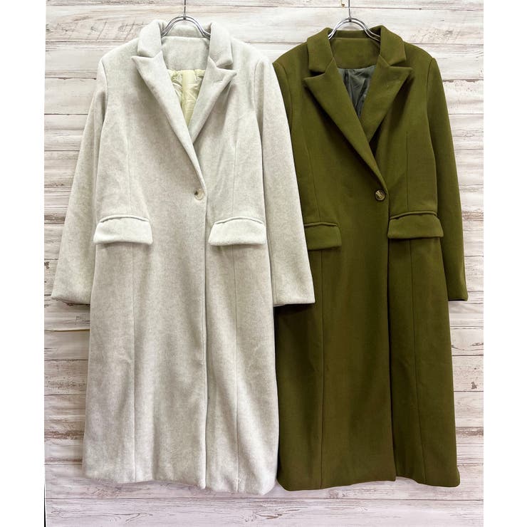 ピークドラペルアシンメトリーコート | Jewelobe | 詳細画像16 