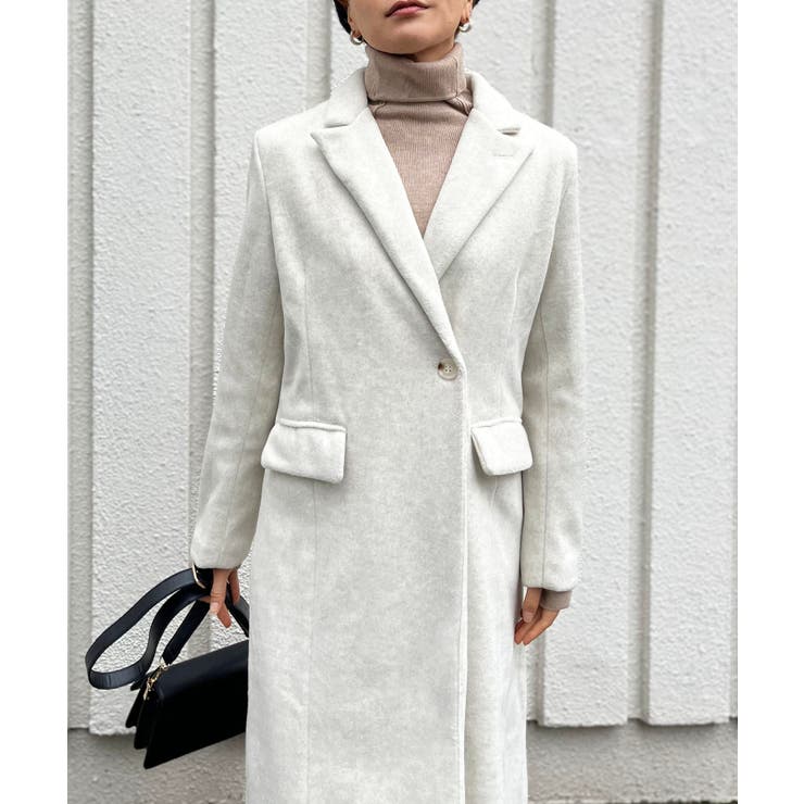 ピークドラペルアシンメトリーコート | Jewelobe | 詳細画像2 