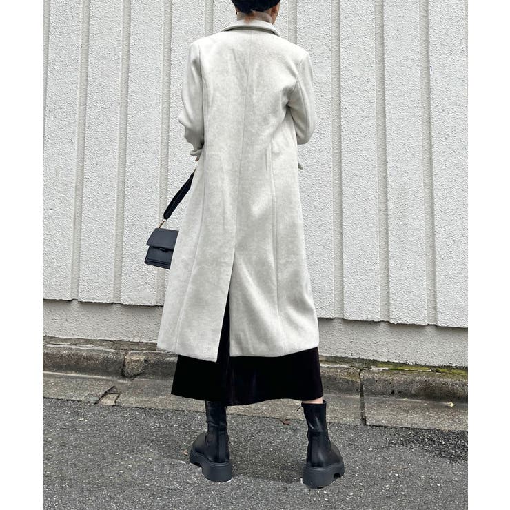 ピークドラペルアシンメトリーコート | Jewelobe | 詳細画像5 