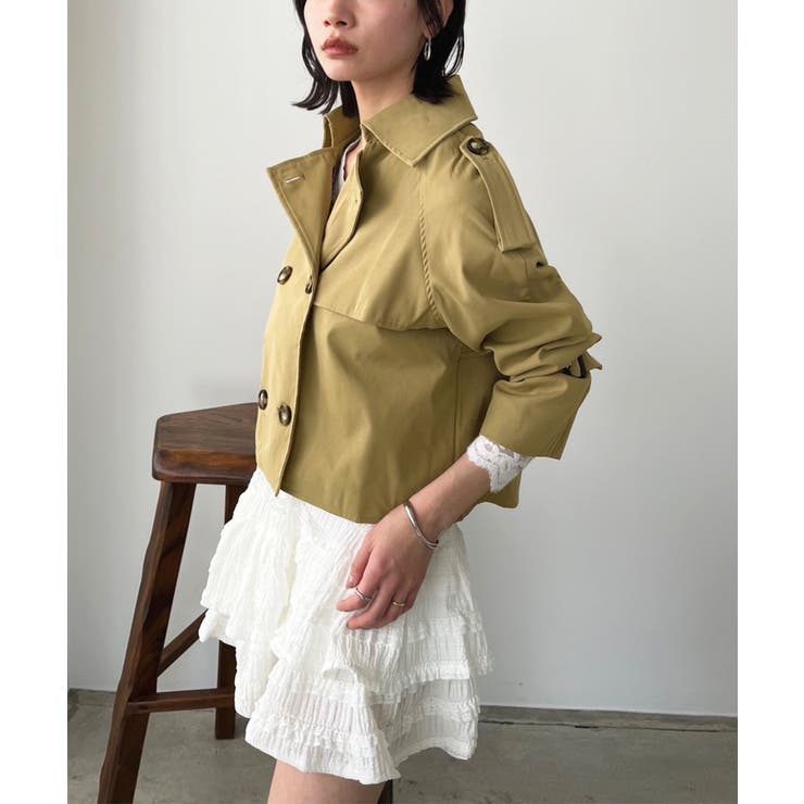 トレンチショートジャケット | Jewelobe | 詳細画像1 