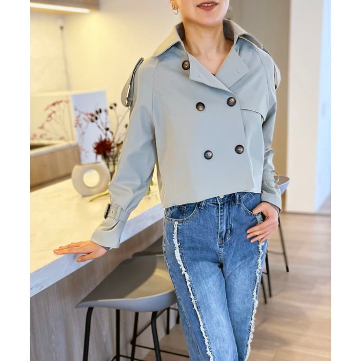 トレンチショートジャケット | Jewelobe | 詳細画像19 