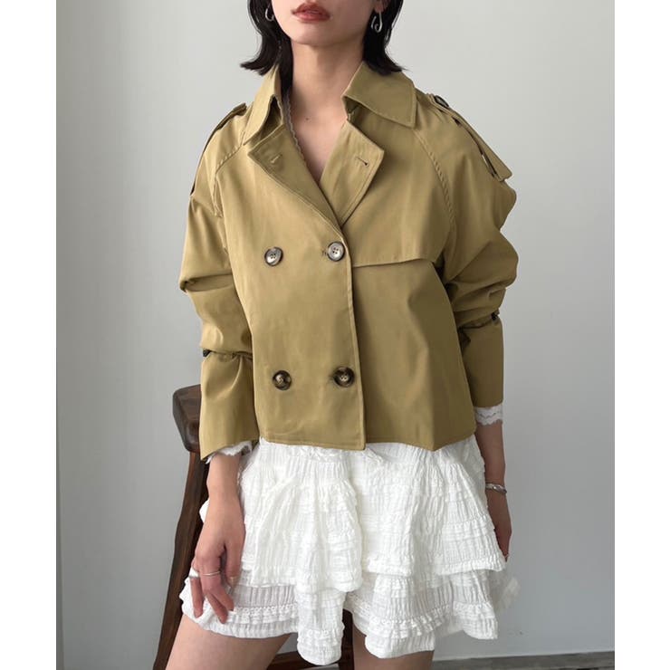 トレンチショートジャケット | Jewelobe | 詳細画像2 