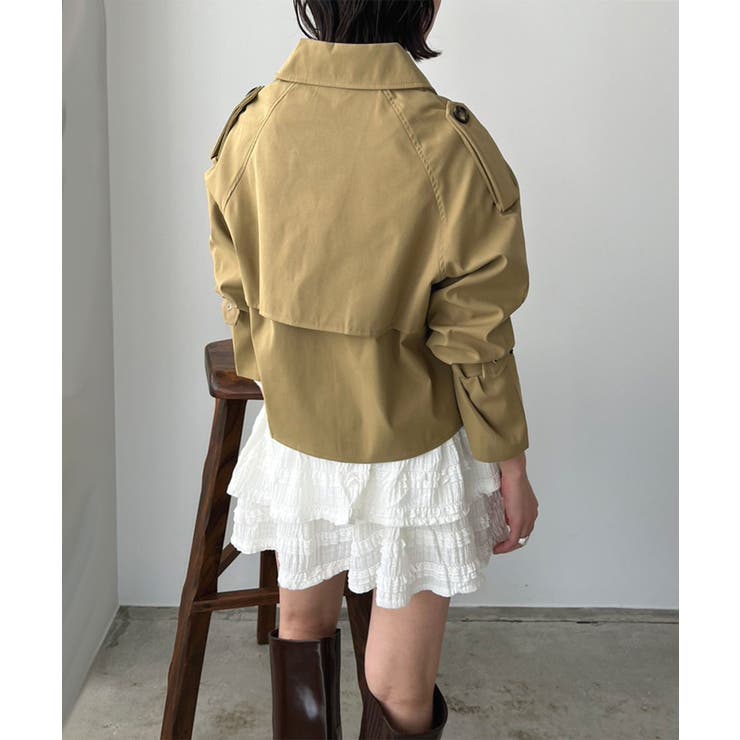 トレンチショートジャケット | Jewelobe | 詳細画像3 