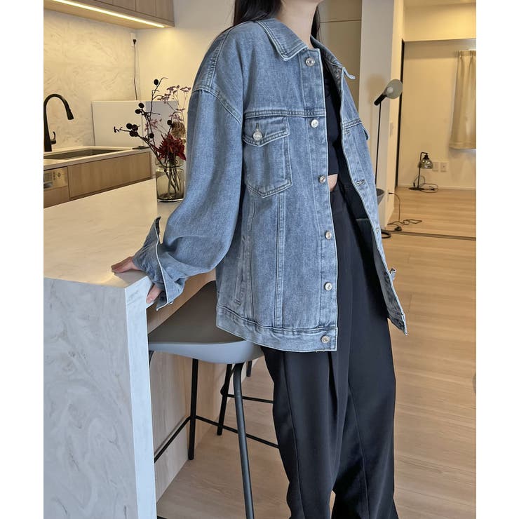 ブルー | ビッグシルエットデニムカバーオール | Jewelobe