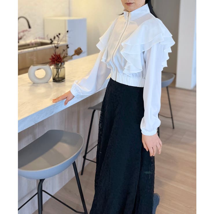 ダブルラッフルライトブルゾン | Jewelobe | 詳細画像1 