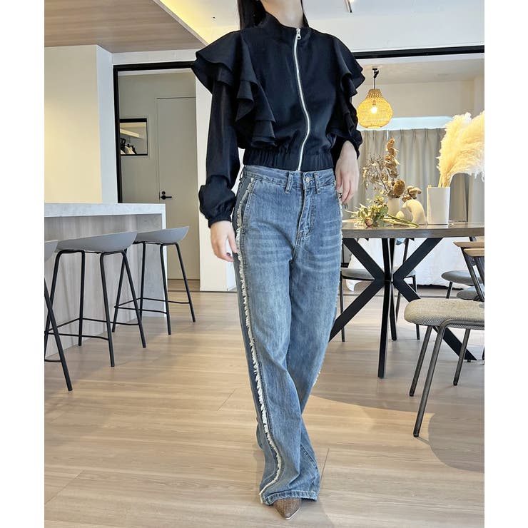 ダブルラッフルライトブルゾン | Jewelobe | 詳細画像11 