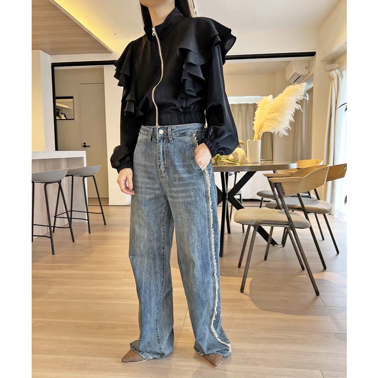 ダブルラッフルライトブルゾン | Jewelobe | 詳細画像12 