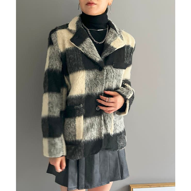 ブロックチェックボックスジャケット | Jewelobe | 詳細画像1 