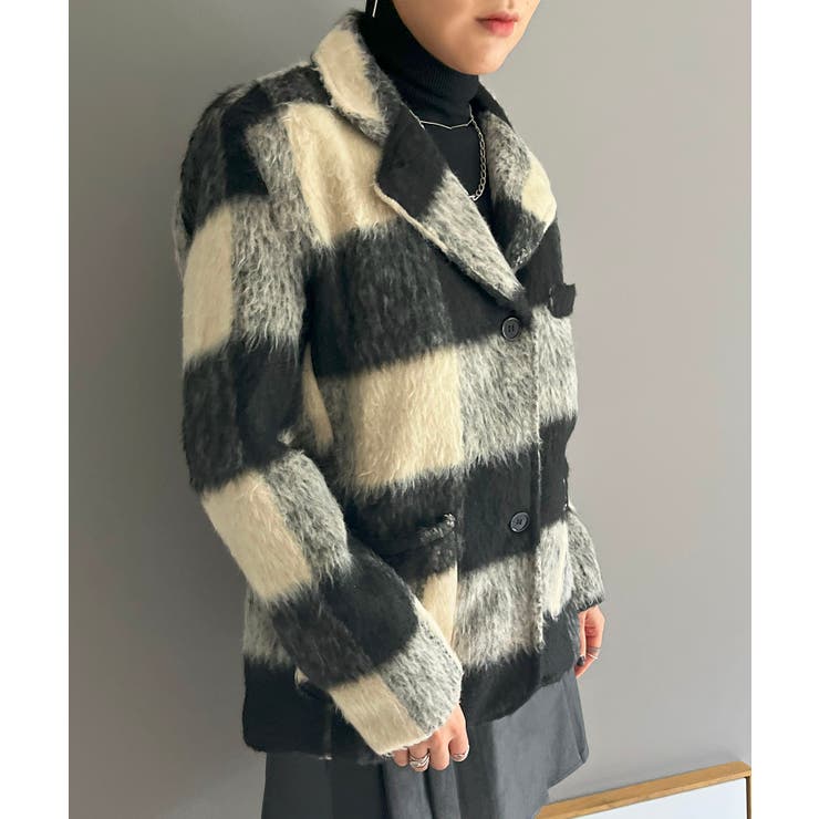 ブロックチェックボックスジャケット | Jewelobe | 詳細画像2 