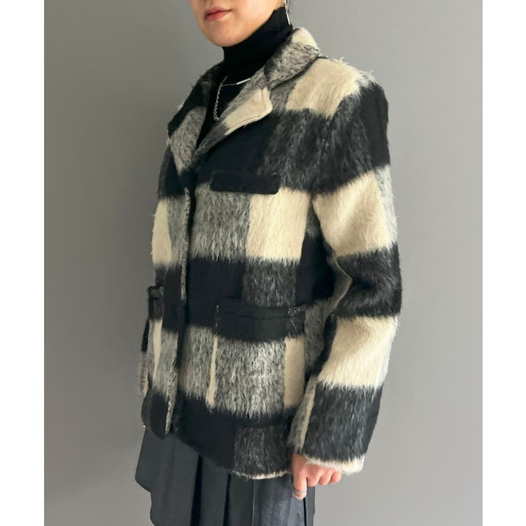 ブロックチェックボックスジャケット | Jewelobe | 詳細画像3 