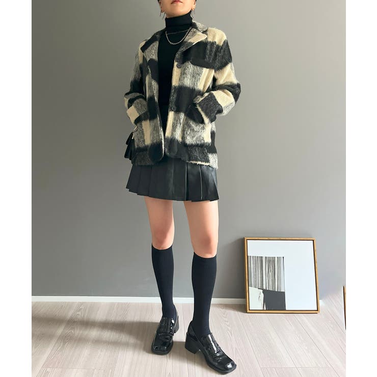 ブロックチェックボックスジャケット | Jewelobe | 詳細画像7 