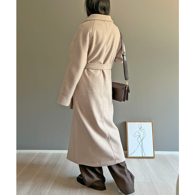 ワイドラペルラップロングコート | Jewelobe | 詳細画像12 