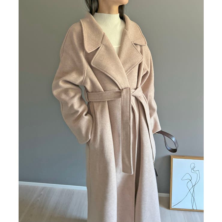 ワイドラペルラップロングコート | Jewelobe | 詳細画像13 