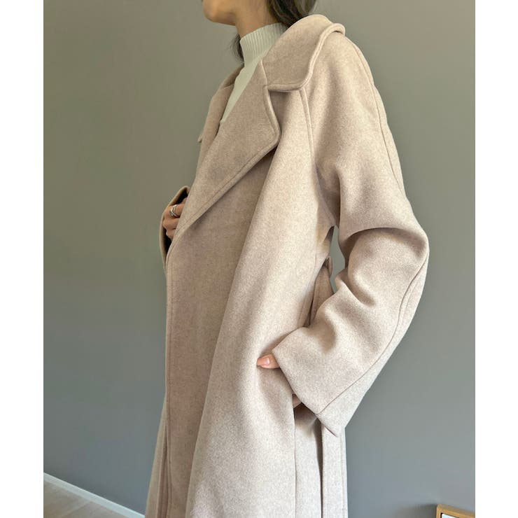 ワイドラペルラップロングコート | Jewelobe | 詳細画像18 