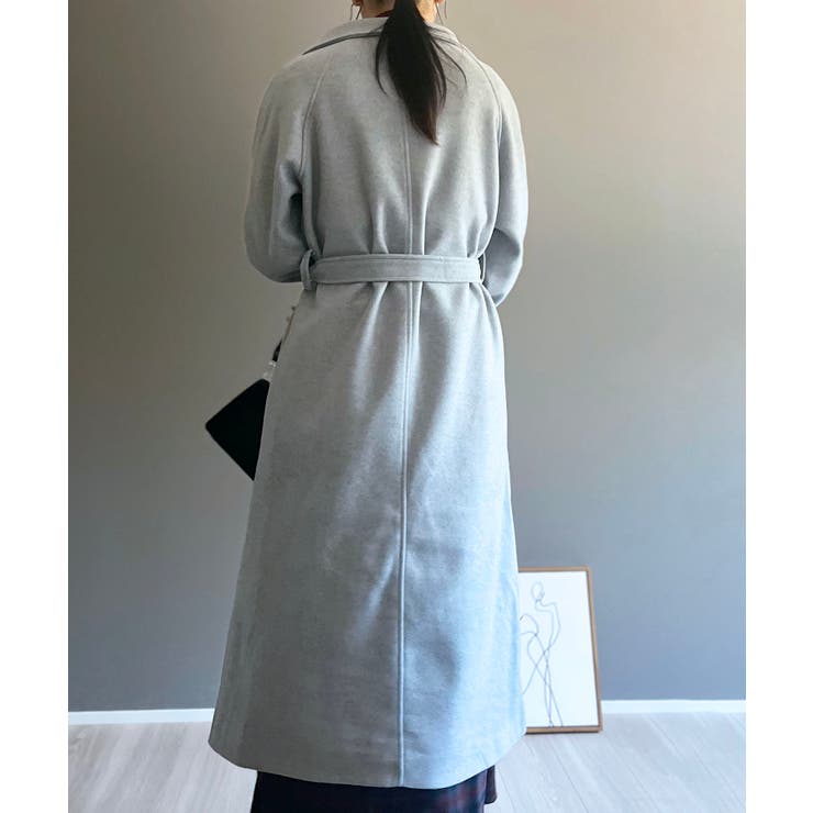 ワイドラペルラップロングコート | Jewelobe | 詳細画像20 