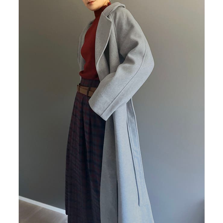 ワイドラペルラップロングコート | Jewelobe | 詳細画像21 