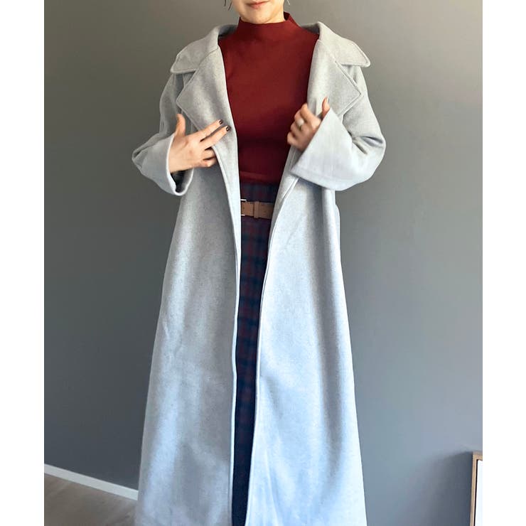 ワイドラペルラップロングコート | Jewelobe | 詳細画像22 