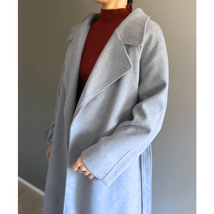 ワイドラペルラップロングコート | Jewelobe | 詳細画像23 