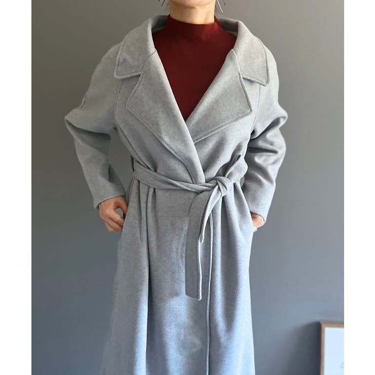 ワイドラペルラップロングコート | Jewelobe | 詳細画像24 