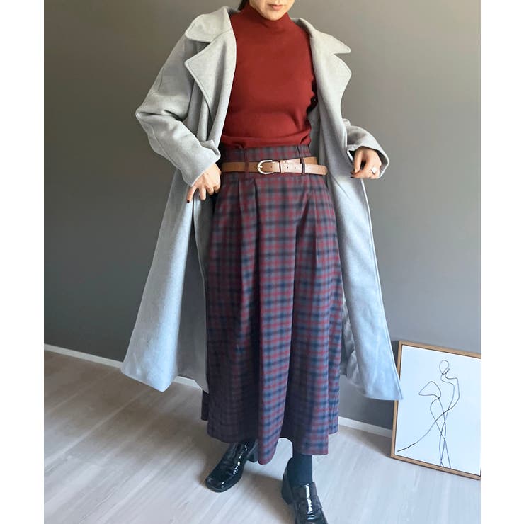 ワイドラペルラップロングコート | Jewelobe | 詳細画像28 