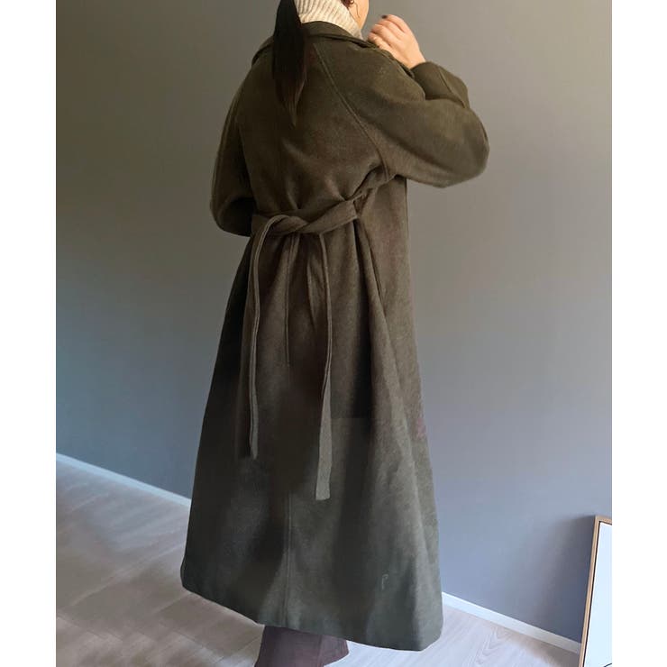 ワイドラペルラップロングコート | Jewelobe | 詳細画像32 