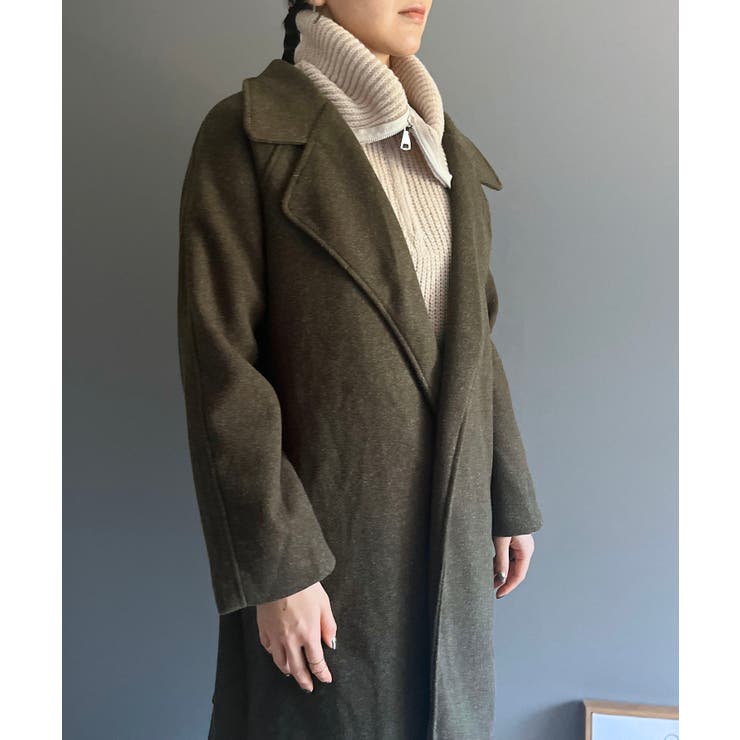 ワイドラペルラップロングコート | Jewelobe | 詳細画像33 