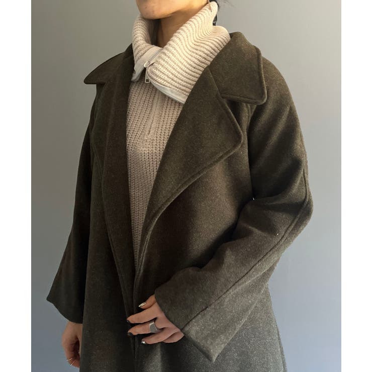 ワイドラペルラップロングコート | Jewelobe | 詳細画像34 