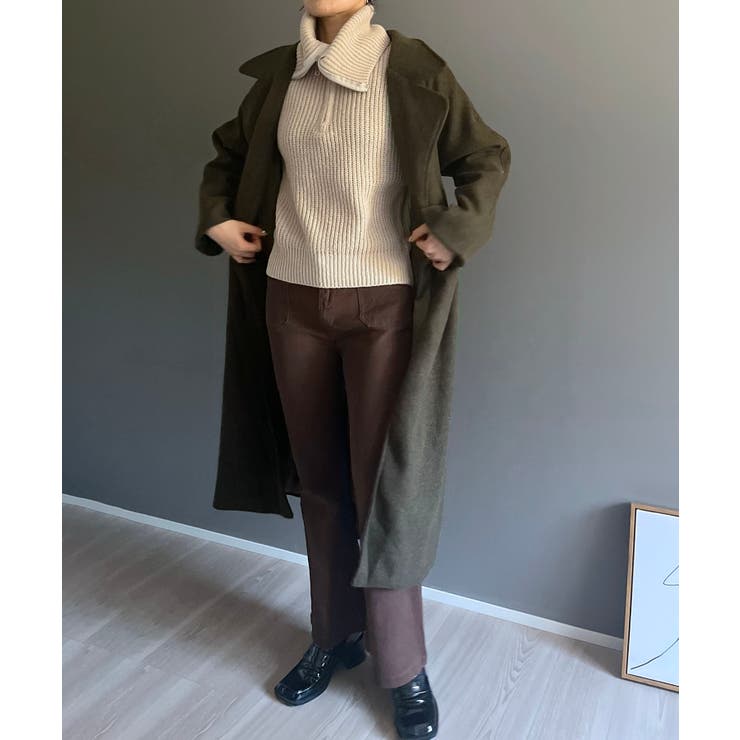 ワイドラペルラップロングコート | Jewelobe | 詳細画像39 