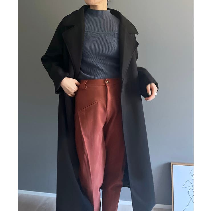 ワイドラペルラップロングコート | Jewelobe | 詳細画像40 