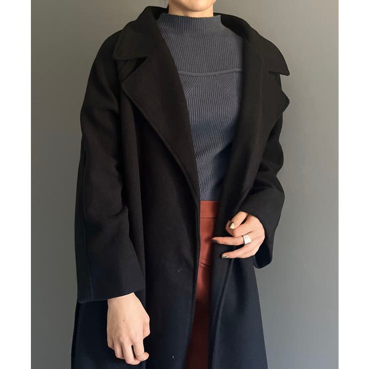 ワイドラペルラップロングコート | Jewelobe | 詳細画像44 