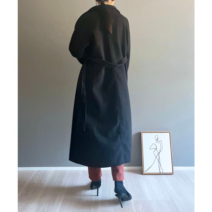 ワイドラペルラップロングコート | Jewelobe | 詳細画像49 