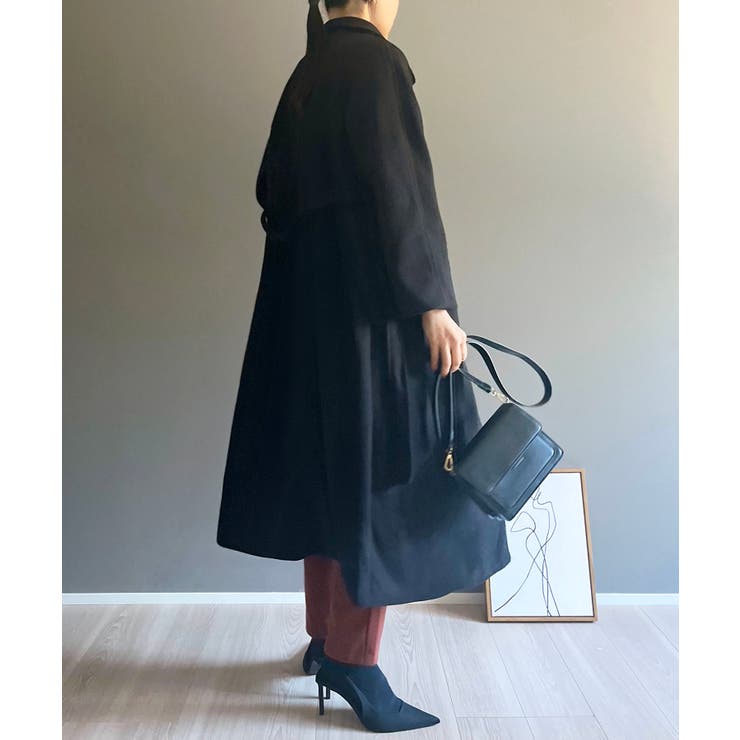 ワイドラペルラップロングコート | Jewelobe | 詳細画像50 