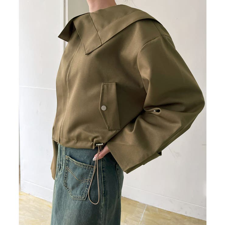 ビッグセーラーカラーショートブルゾン | Jewelobe | 詳細画像11 